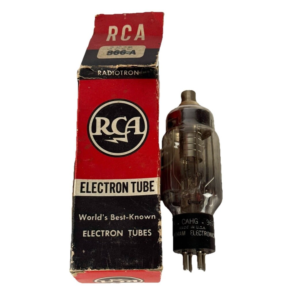 RCA Radiotron 866-A Mercury Vapor Rectifier Vacuum Tube - Vintage Original USA